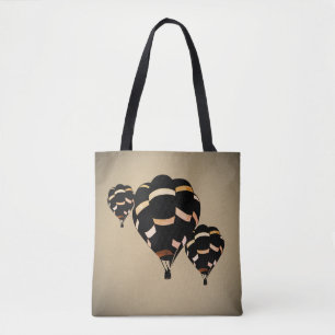 Vintage Heißluftballons Tasche