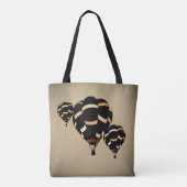 Vintage Heißluftballons Tasche (Rückseite)