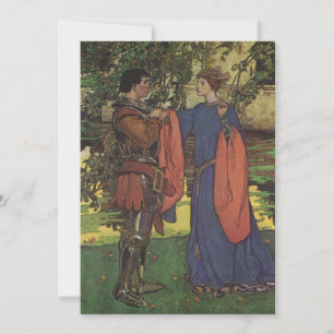 Vintage-Held Prinz Ritter Strahlende Rüstung Prinz