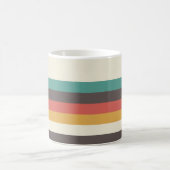 Vintage, helle Streifen Kaffeetasse (Mittel)