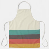 Vintage, helle Streifen Schürze (Vorderseite)