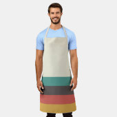 Vintage, helle Streifen Schürze (Getragen)