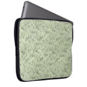 Vintage hellgrüne Blätter im verwitterten Cottagec Laptopschutzhülle (Vorne Rechts)