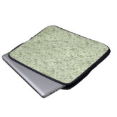 Vintage hellgrüne Blätter im verwitterten Cottagec Laptopschutzhülle (Vorne Knopf)
