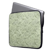 Vintage hellgrüne Blätter im verwitterten Cottagec Laptopschutzhülle (Vorderseite Links)