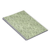 Vintage hellgrüne Blätter in Not Notizblock (Rechte Seite)