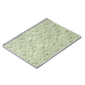 Vintage hellgrüne Blätter in Not Notizblock (Linke Seite)