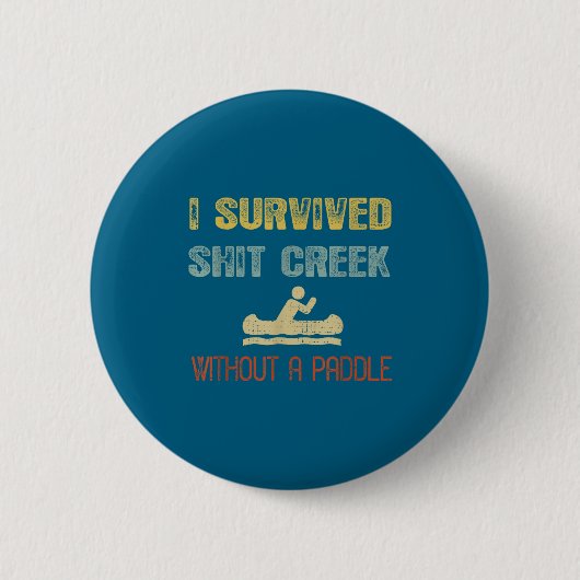 Vintage-Hemd Überlebte Bach Spruch 1 Button (Vorderseite)