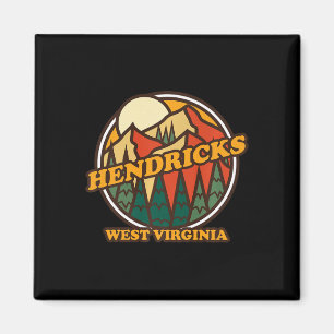 Vintage Hendricks West Virginia Bergwandern So Magnet