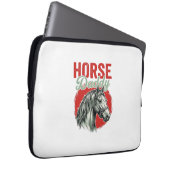 Vintage-Hengst-Daddy-Gravur Laptopschutzhülle (Vorne Rechts)