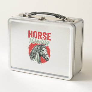Vintage-Hengst-Daddy-Gravur Metall Brotdose