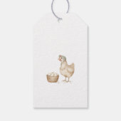 Vintage Henne- und Eierlandwirtschaft Geschenkanhänger (Rückseite)