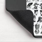 Vintage Hennen Mousepad (Ecke)
