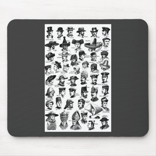 Vintage Hennen Mousepad (Vorne)