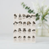 Vintage Hennen Postkarte (Stehend Vorderseite)