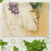 Vintage Hennen und Hühner Ostern Geschirrtuch (Gefaltet)