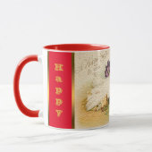 Vintage Hennen und Hühner Ostern Tasse (Links)
