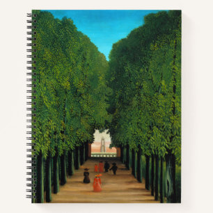 Vintage Henri Rousseau Paris Grüne Bäume Park Kuns Notizblock
