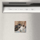 Vintage Henriette Ronner-Knip Best of Friends Magnet (In Situ (Geschirrspüler))