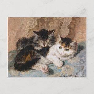 Vintage Henriette Ronner-Knip Best of Friends Postkarte