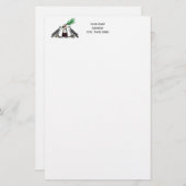 Vintage heraldische Falken mit handgefertigtem Wap Briefpapier (Vorne/Hinten)