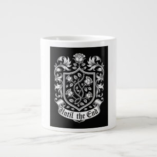 Vintage Heraldische Wappen mit Rosen – Bis zum End Jumbo-Tasse