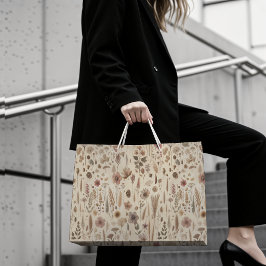 Vintage Herbarium Pressed Flower Botanical Gift  Geschenktüte Für Weinflaschen