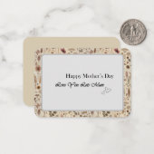 Vintage Herbarium Pressed Flower Flat Note Card Mitteilungskarte (Vorderseite/Rückseite Beispiel)