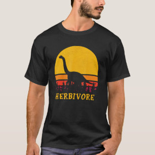 Vintage Herbivore Team Dinosaur Vegan Veggies Vege T-Shirt