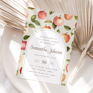 Vintage-Herbst-Apfel-Baby-Shower-Einladung Einladung