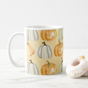 Vintage Herbst Autumn Orange Kürbis Kuschel-Tasse Kaffeetasse