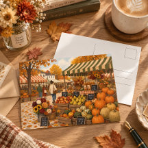 Vintage-Herbst-Bauernmarkt-Ernte-Illustration