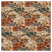 Vintage-Herbst-Blumen-Botanik-Muster Stoff (Muster)
