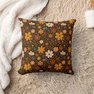 Vintage-Herbst-Blumenmuster – Herbstblumen Kissen