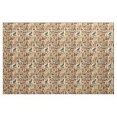 Vintage-Herbst-Collage-Muster | Rustikale Ephemera Stoff (Fat Quarter (45,7 x 55,9 cm))