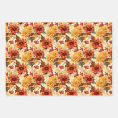Vintage Herbst Geschenkpapier Set (Vorderseite 3)