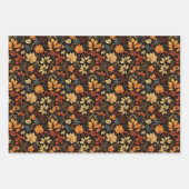 Vintage Herbst Geschenkpapier Set (Vorderseite)