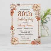 Vintage Herbst Herbst-Jahrgänge Geburtstagsparty Karte (Stehend Vorderseite)