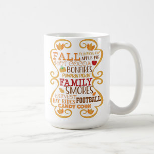 Vintage Herbst Heuwagen Tag Kaffeetasse
