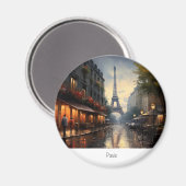 Vintage-Herbst in Paris Frankreich Magnet (Vorderseite/Rückseite)