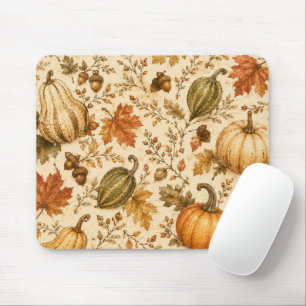 Vintage-Herbst-Kürbis-und-Gourden-Muster Mousepad