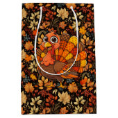 Vintage Herbst Mittlere Geschenktüte (Vorderseite)
