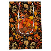 Vintage Herbst Mittlere Geschenktüte (Rückseite)
