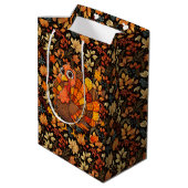 Vintage Herbst Mittlere Geschenktüte (Rückseite Schrägansicht)