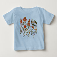 Vintage-Herbst-Wildblumen-Botanik-Collage