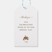 Vintage Herbstausgabe Geschenkanhänger (Rückseite)