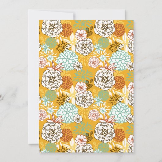 Vintage Herbstausgänge Erntedank Abendessen Einlad Einladung (Rückseite)