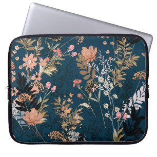 Vintage Herbstbergen Nahtloses Muster Laptopschutzhülle