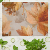 Vintage Herbstblätter Geschirrtuch (Gefaltet)