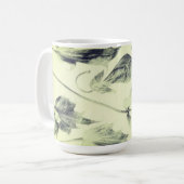 Vintage Herbstblätter Kaffeetasse (Vorderseite Links)